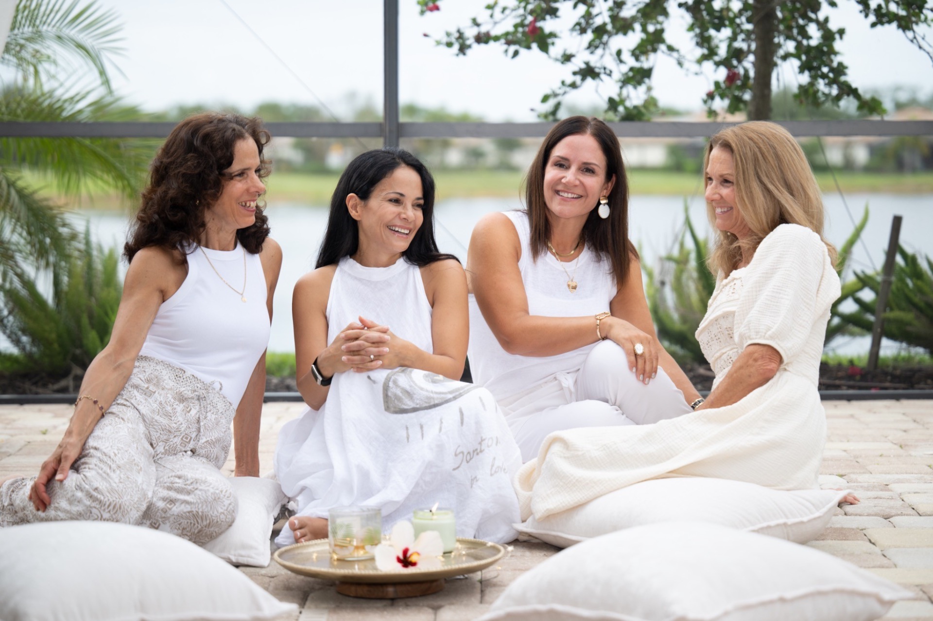 Nevriye Yesil with the women of the Lakewood Ranch Happiness Circle