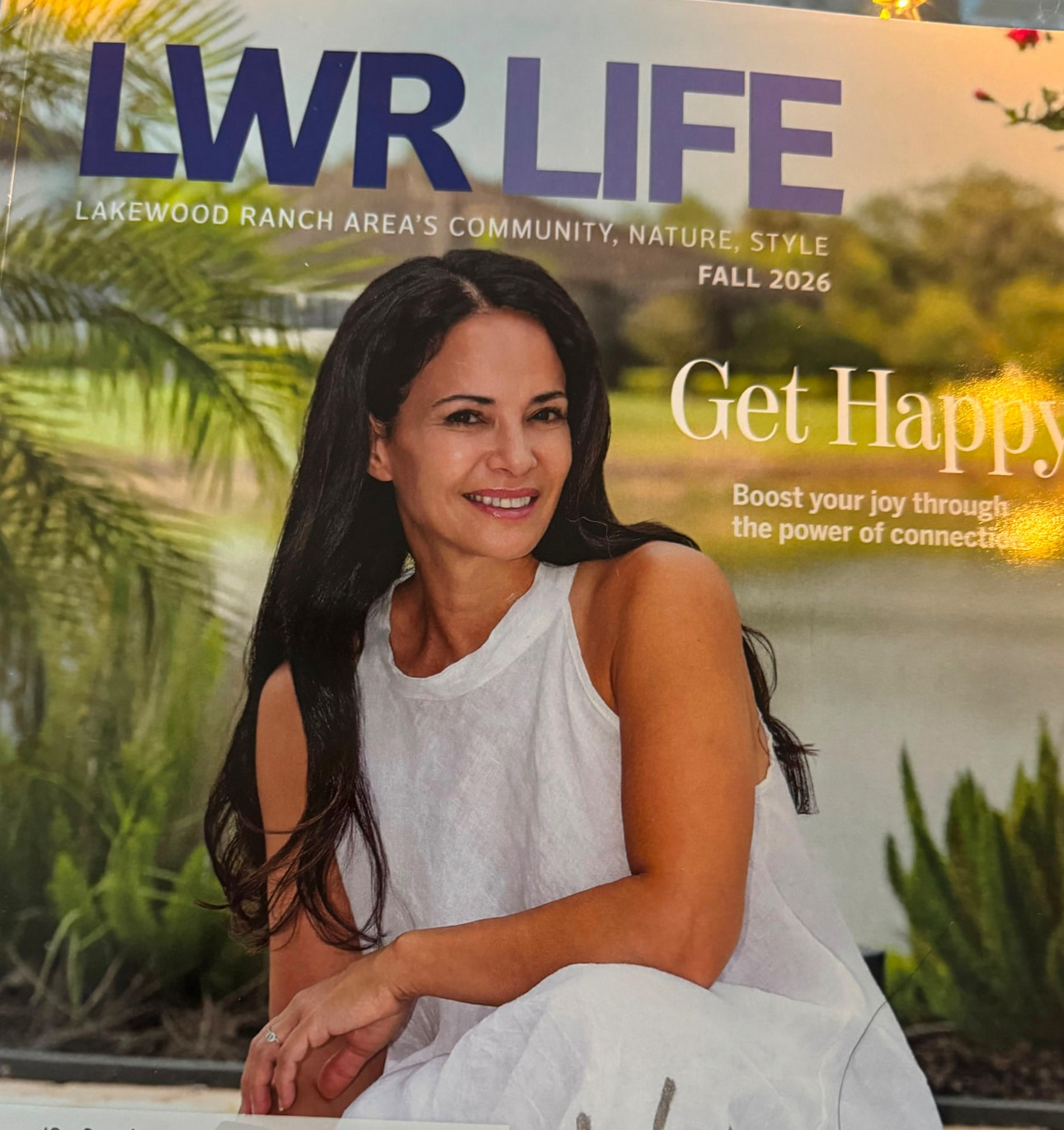 Nevriye Yesil on the cover of LWR Life magazine, Fall 2026 — Get Happy